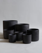 CharcoalBlackCircleCementPlanterPot_Group_10